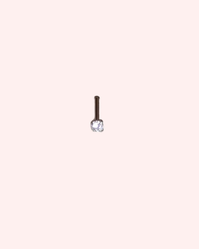 Straight Nose ring- silver